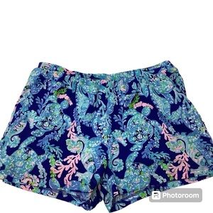 Lilly Pulitzer Girls Ygritte Shorts Seahorses And Turtles